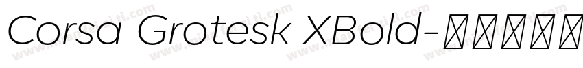 Corsa Grotesk XBold字体转换